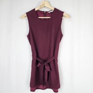 REITMANS Raspberry Sleeveless Top with Tie Waist XXS